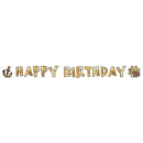 Happy Birthday-Girlande Pirat, Größe 180 x 15...