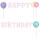 Partykette Happy Birthday Pastel Papier 150 x 13,8 cm, Girlande, Banner