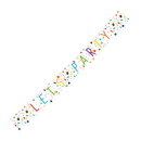 Wimpelkette Konfetti Let‹s Party, 185 x 19 cm,...