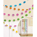 672423 - DECO RND GLITTER STRNG- MULTI