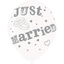 Latexballons Just Married, 6 Stck, circa 28 cm,...