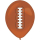 Latexballons Touchdown, 6 Stck, 1-seitiger Druck, Luftballon