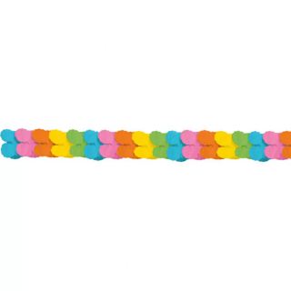 Bunte Papier Girlanden 3,6 m x 17 cm - Tolle Party Dekoration Accessoires - Multi Bunt