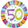 Standard Folienballon 50 Radiant Birthday, 43 cm, Geburtstag, Heliumballon, Dekoration, Geschenk
