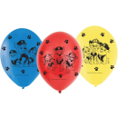 Amscan 9903825 - Latexballons Paw Patrol, 6 Stck,...