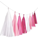 Fransengirlande Hot Pink, Länge 3 m,...