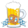 4198975 - Folienballon Bierfest, 66 x 63 cm, Bierkrug mit Brezel,