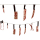 Girlande blutige Folterinstrumente, aus Folie, L?nge 228 cm, Folter, Waffen, Halloween, Horror-Party, Mottoparty