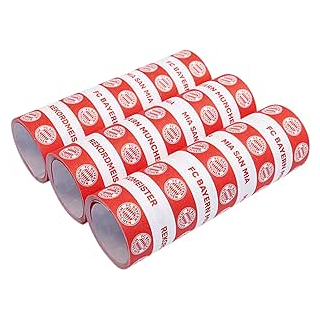 9906518 - FC Bayern München Luftschlangen, 3 Stck, Größe 1,4 x 400 cm, aus Papier,