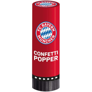9906519 - FC Bayern München Konfetti-Popper, 2 Stck, Größe 4,4 x 15,2 cm,