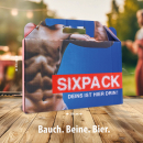 Damenhandtasche"Sixpack" 6 x Bier 0,33L, 4,8% vol., Inkl. Mehrwegpfand