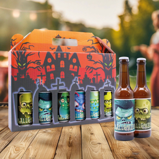 Männerhandtasche "Halloween" 6 x Bier 0,33L, 4,8% vol., inkl. Mehrwegpfand