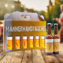 Männerhandtasche "Bierschaum" 6 x Bier...