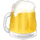 SuperShape Bierkrug Folienballon P35 verpackt 50 cm x 58 cm