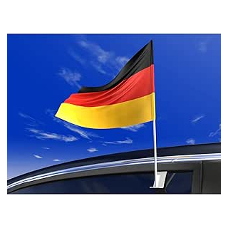 Autofahne Deutschland 30 x 40 cm Polyester schwarz/gelb/rot