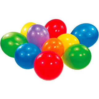 Amscan INT980000 - 30 Latexballons Standard farbig sortiert, circa 18 cm, Gebrutstag, Party, Dekoration