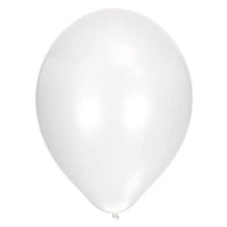 10 Latexballons Standard Weiß , 27,5 cm