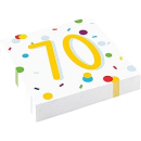 9906880 - Servietten Konfetti 70 Birthday, 20 Stck, 33 x...