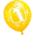 6 Latexballons Zahl 1, Durchmesser 22,8 cm, Luftballon, Dekoration, Kindergeburtstag, Firmenjubil?um