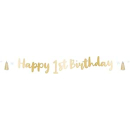 1st Birthday Blue Lettr Banner