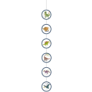 Amscan 9903987 - Deko-H?nger Happy Dinosaur, 4 Stck,...