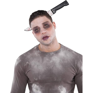 Haarreif mit Messer, Einheitsgröße Blutspritzern,