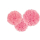 Light Pink Fluffy Tissue Paper Decorations 40.6cm /3