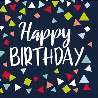 Servietten A Reason To Celebrate, 16 Stück, 33 x 33 cm, Happy Birthday,
