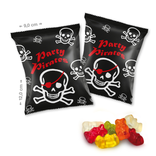24 x Fruchtgummitütchen "Party Pirates"