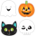 9911674 - Maske  Friends 16 x 23 cm weiß/schwarz 8 Stück