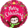 4205001 -  Merry Christmas Faultier, Durchmesser 43 cm, Sloth Christmas, Weihnachtsmann, Heliumballon, Party, Dekoration, Xmas