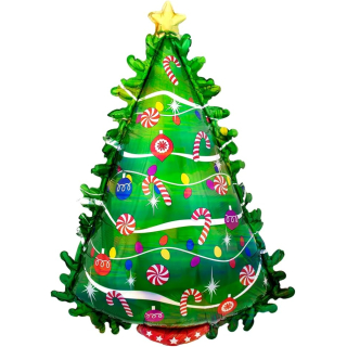 4042675 - Folienballon Weihnachtsbaum, 66 x 91 cm, Weihnachten, Dekoration