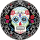 Teller Day of the Dead, 10 Stück, aus Papier, rund 22,8 cm, Mexiko, Dia de los Muertos, Halloween, Horror-Party, Mottoparty, Schwarz