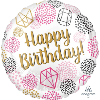 Folienballon Happy Birthday