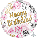 Folienballon Happy Birthday