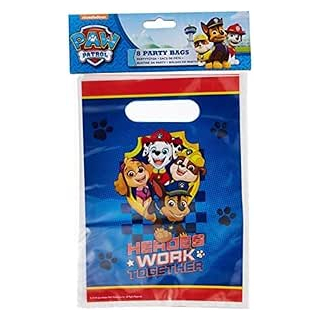 9903822 - Partytüten Paw Patrol, 8 Stück, Größe 23,4 x 16,2 cm,