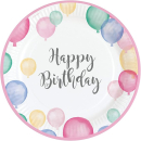 9903708 - Teller Happy Birthday Pastel, 8 Stück, ca....
