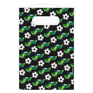 9905964 - Papiertüten Fußball, 8 Stück, 23,5 x 16 cm