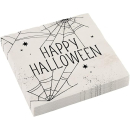 Servietten Happy Halloween Spinnennetz - 16 Stück -...