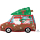 International, Inc. Holiday Station Wagon Partyballon, 50,8 cm, mehrfarbig