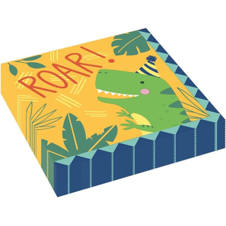Dino-Mite Luncheon Napkins 33cm (16 pk)