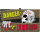 Wanddeko Schild "Danger - Zombies!" 46 cm