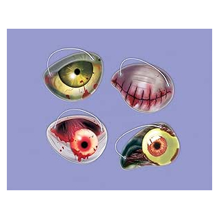 398147-55 - Zombie/Pirat Papier Augenklappe - 6.4cm x 5cm /12