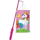 9904644 - lampion Einhorn 40 cm Papier rosa