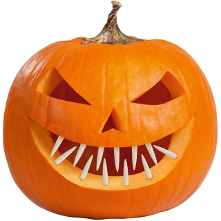 9907474 - Kürbis-Zähne DIY, Halloween Dekoration, Kürbis, Pumpkin, Halloween, Horror-Party, Mottoparty