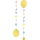 9902239 - Ballon Anhänger Set Baby, circa 51 cm, Dekoration, Geburt