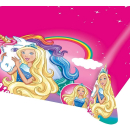 Tischdecke Barbie, Größe 120 x 180 cm, Kunststoff