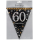 9900570 - Adult Gold Celebration 60th Plastic Pennant Bunting