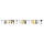 9902275 - Partykette Golden Wishes Papier 180 x 15 cm, Girlande, Banner