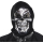 Adult Plastic Silver Skull Mask